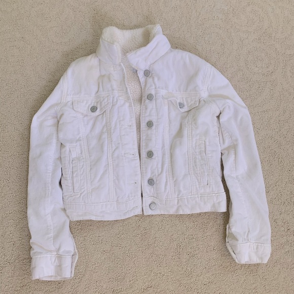 Old Navy Girls Denim Jacket with Fleece Interior - Picture 1 of 7